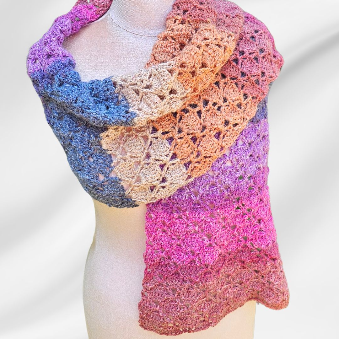 Easy Diamond Cupcake Scarf Crochet Pattern: Sweet, Stylish, and Beginner-Friendly