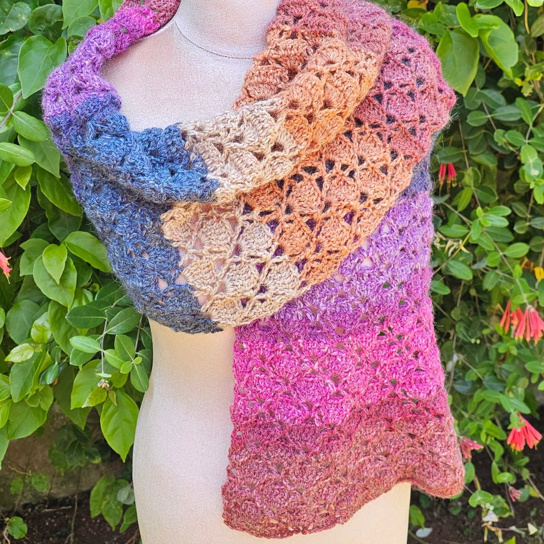 Easy Diamond Cupcake Scarf Crochet Pattern: Sweet, Stylish, and Beginner-Friendly