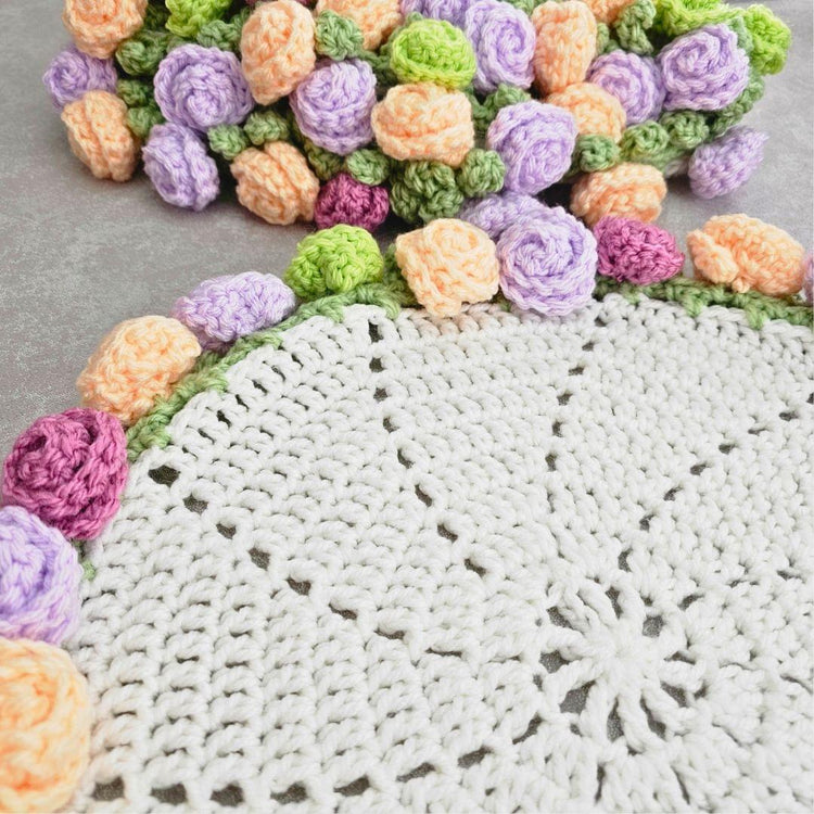 Easy Crochet Rose Blanket Secret Yarnery