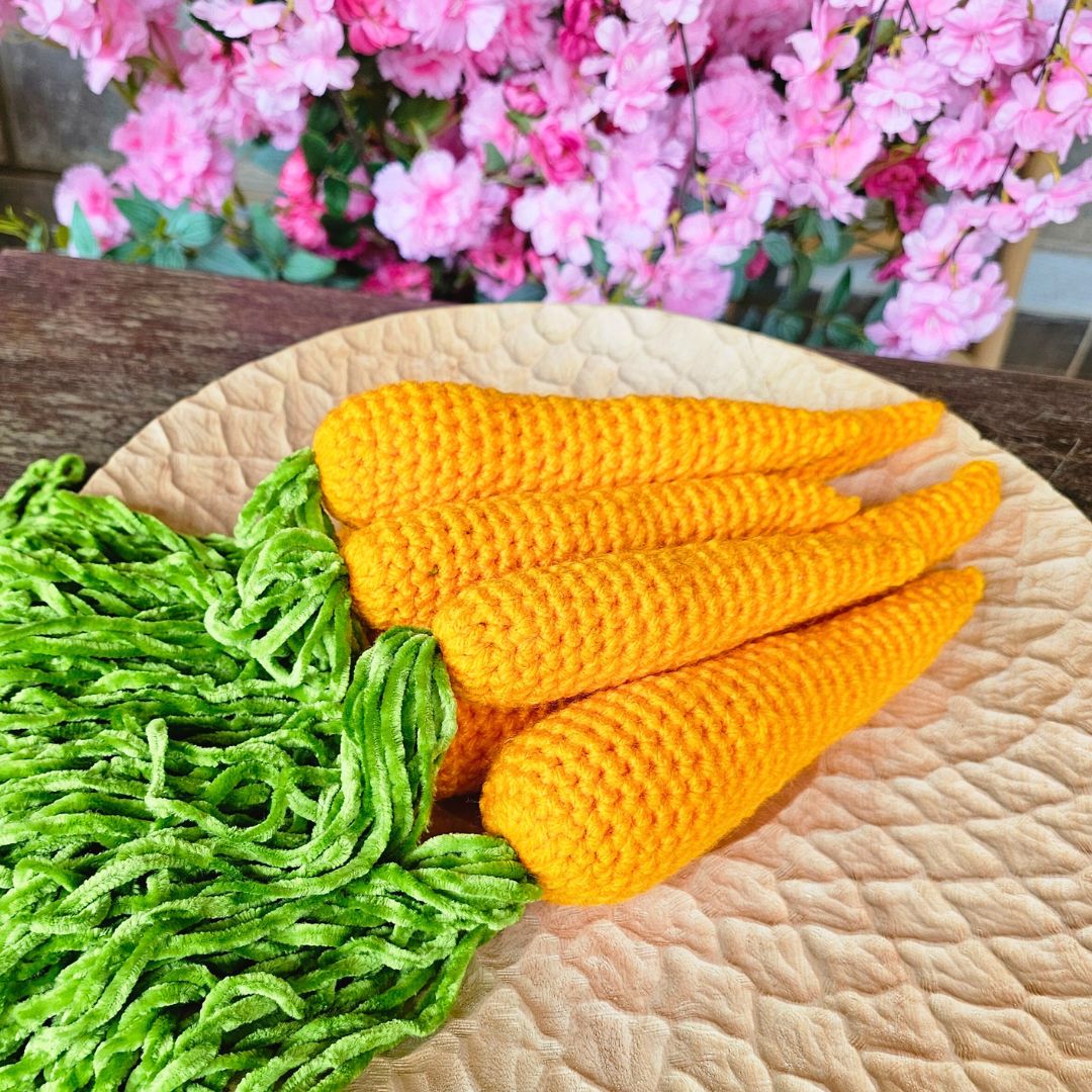 Easiest Spring Crochet Carrot Pattern for Beginners