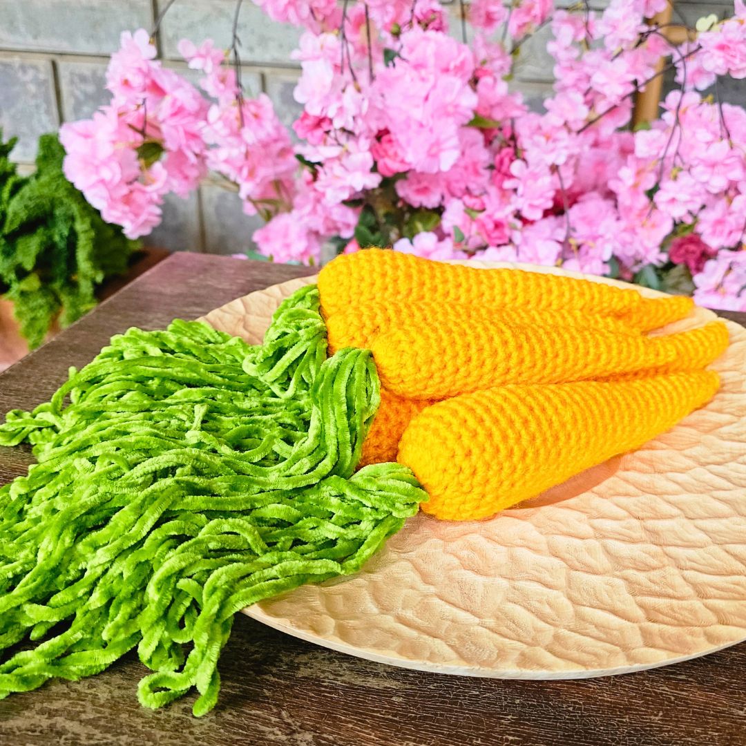 Easiest Spring Crochet Carrot Pattern for Beginners