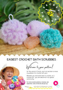 Easy DIY Crochet Bath Scrubby for Absolute Beginners! Secret Yarnery