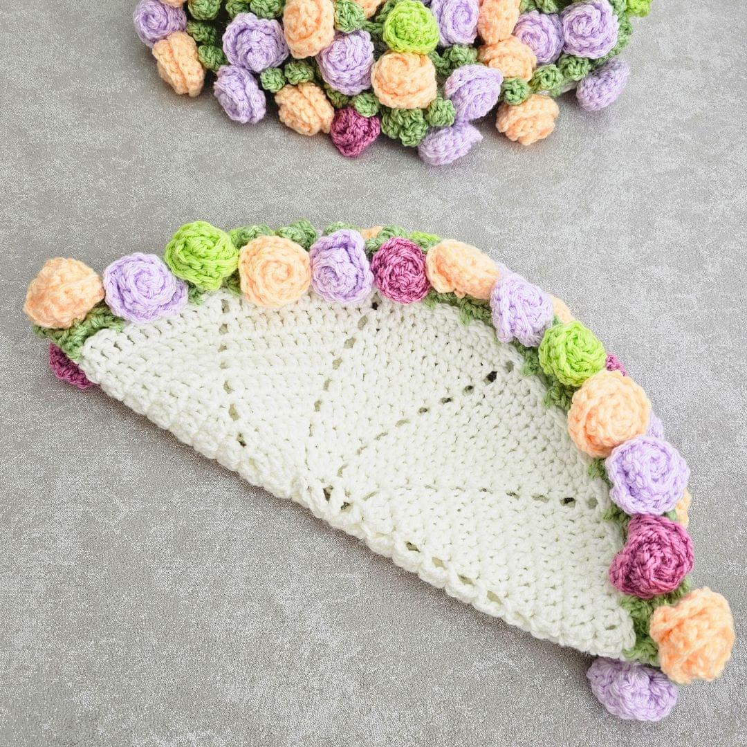 Easy Crochet Rose Blanket Secret Yarnery