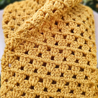 Easiest Granny Stitch Crochet Scarf for Beginners Secret Yarnery