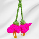 Easy Crochet Hawaiian Flower Bag Charm – Tropical Keychain Pattern Secret Yarnery