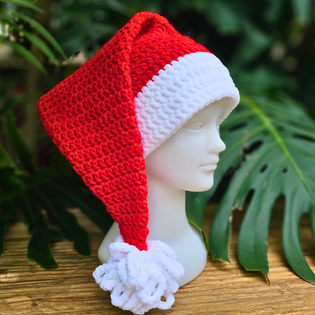 Easy DIY Crochet Santa Hat Pattern - All Sizes! Secret Yarnery