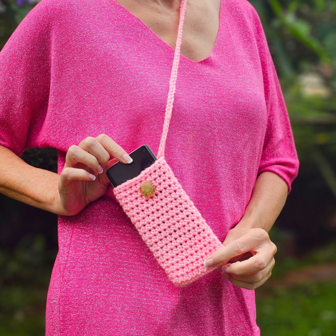 phone case crochet Easiest Crochet Phone Bag for Beginners