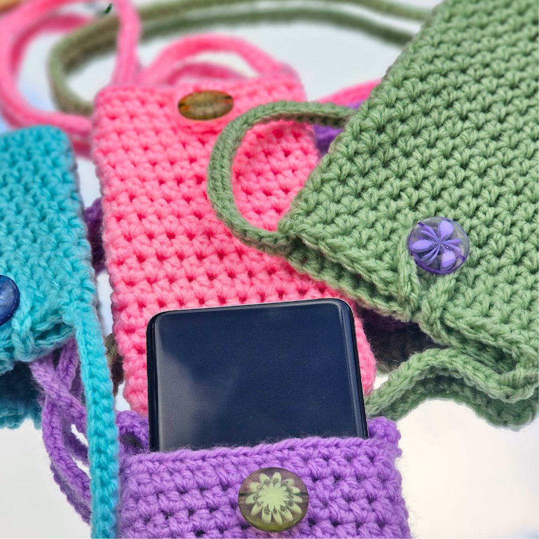 Easiest Crochet Phone Bag for Beginners Easiest Crochet Phone Bag for Beginners