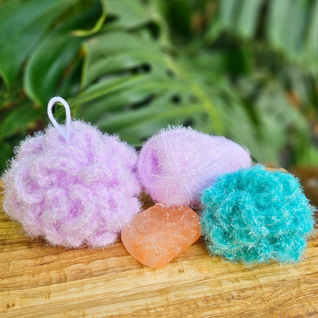 Easy DIY Crochet Bath Scrubby for Absolute Beginners! Secret Yarnery