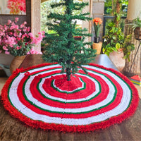 Easy Crochet Christmas Tree Skirt Pattern Secret Yarnery