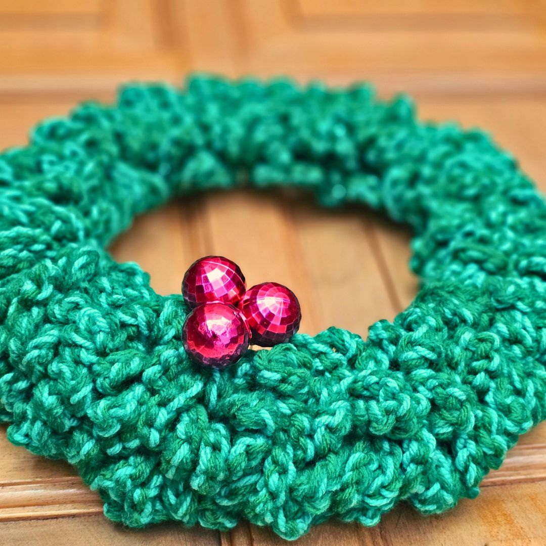 Easiest Crochet Christmas Wreath Secret Yarnery
