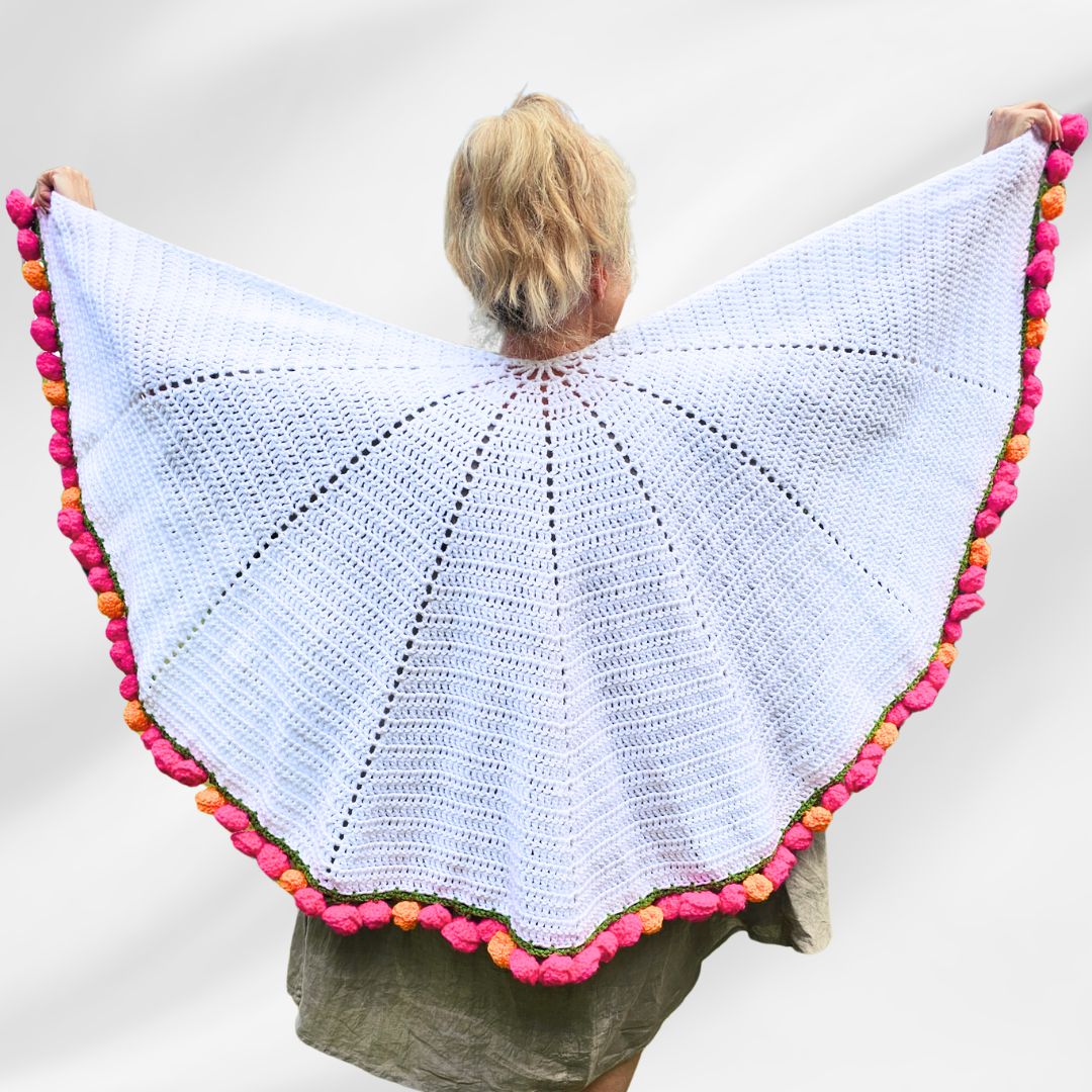 Emotional Support Bouquet Shawl