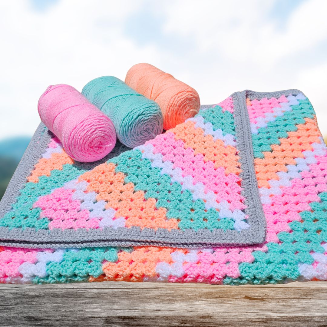Flat & Fabulous Corner to Corner Granny Stitch Blanket! Secret Yarnery
