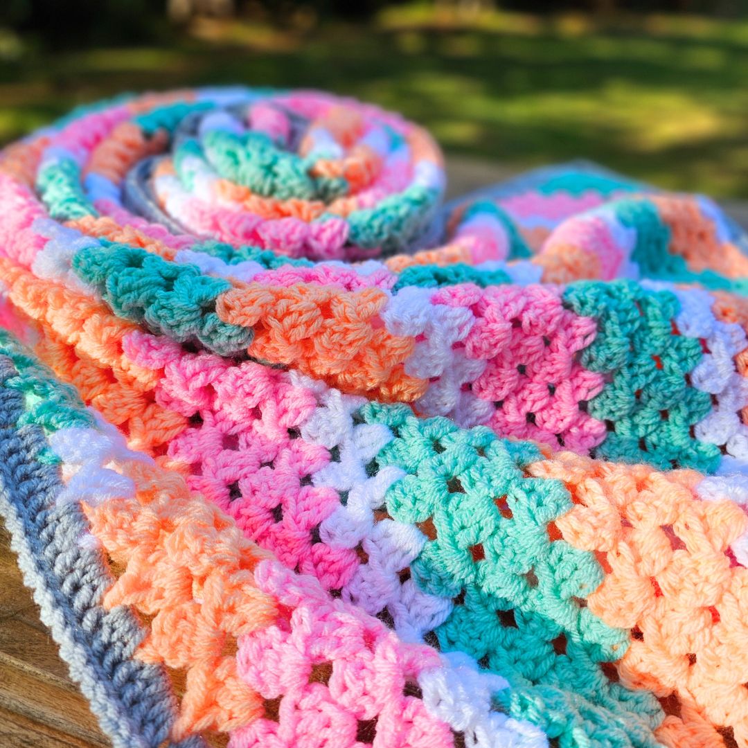 Flat & Fabulous Corner to Corner Granny Stitch Blanket!