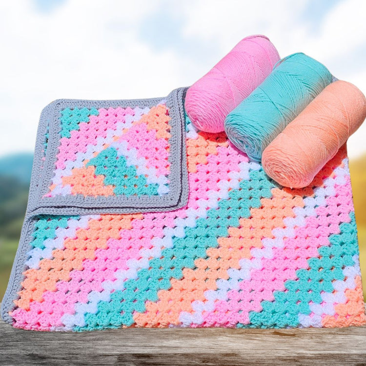 Flat & Fabulous Corner to Corner Granny Stitch Blanket! Secret Yarnery