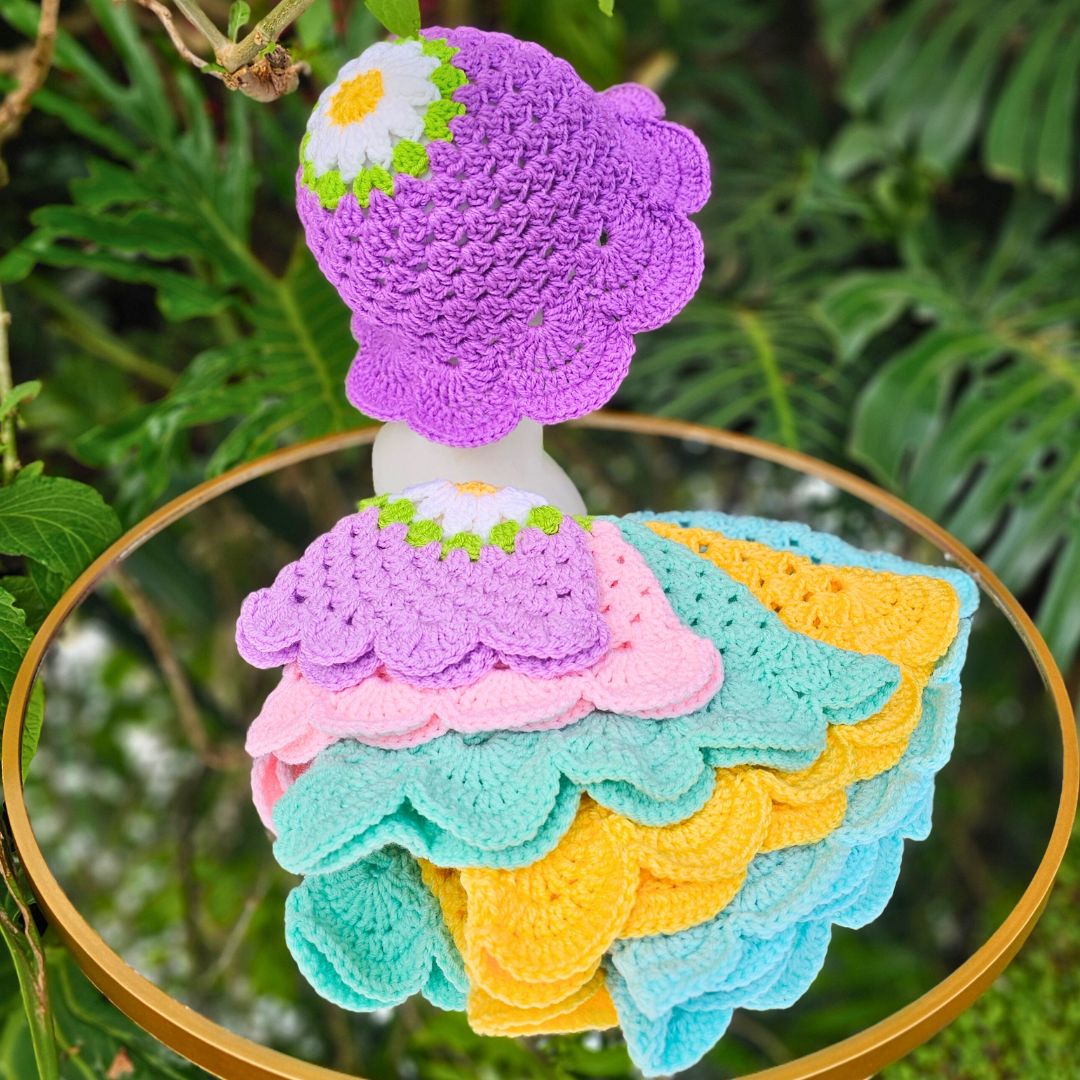 Easy Crochet Flower Bucket Pattern - 4 Sizes! Secret Yarnery