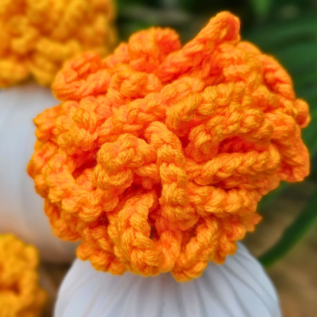 Giant Marigold Crochet Pattern for Easy DIY Diwali Decor! Secret Yarnery