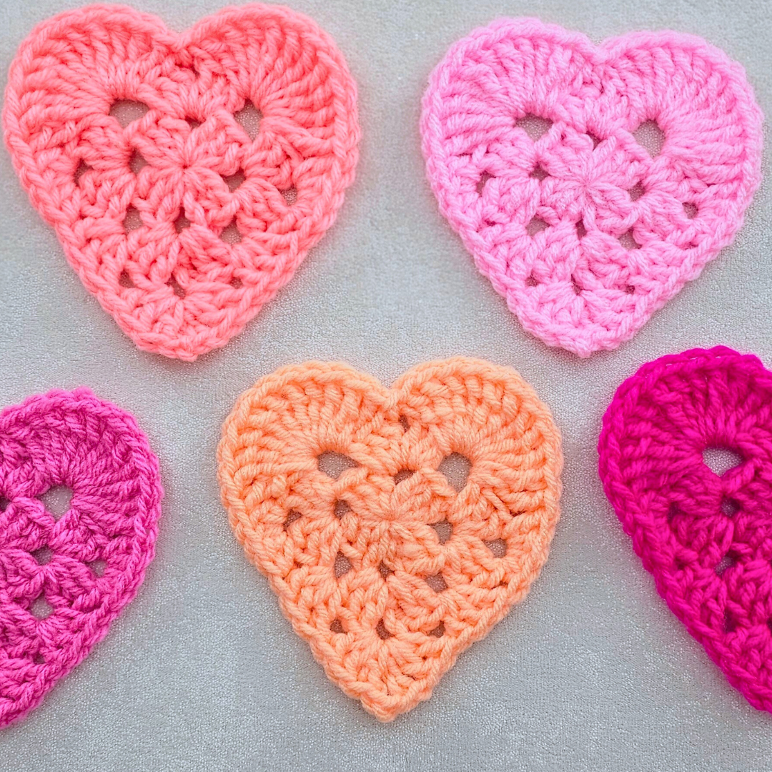 Easy Crochet Granny Square Heart Pattern – Perfect for Beginners