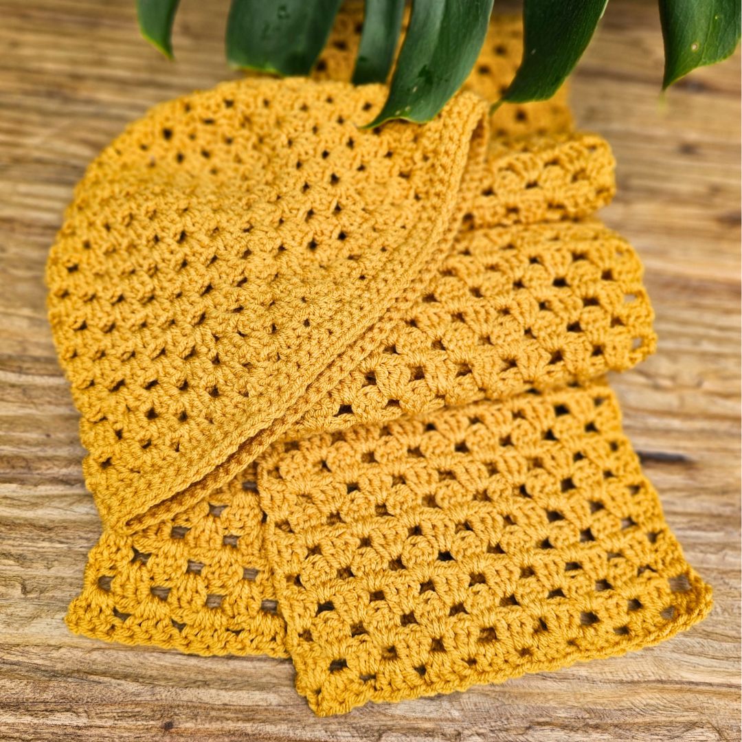 Easiest Granny Stitch Bucket Hat & Scarf Set for Beginners Secret Yarnery