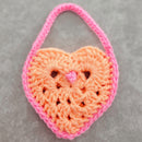 Cute Crochet Heart Bag Pattern – DIY Button & Adjustable Straps