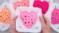 Solid Granny Square Heart