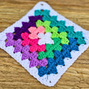 Easy Log Cabin Granny Square Pattern - 5 Round Mix & Match Secret Yarnery