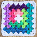 Easy Log Cabin Granny Square Pattern - 5 Round Mix & Match Secret Yarnery