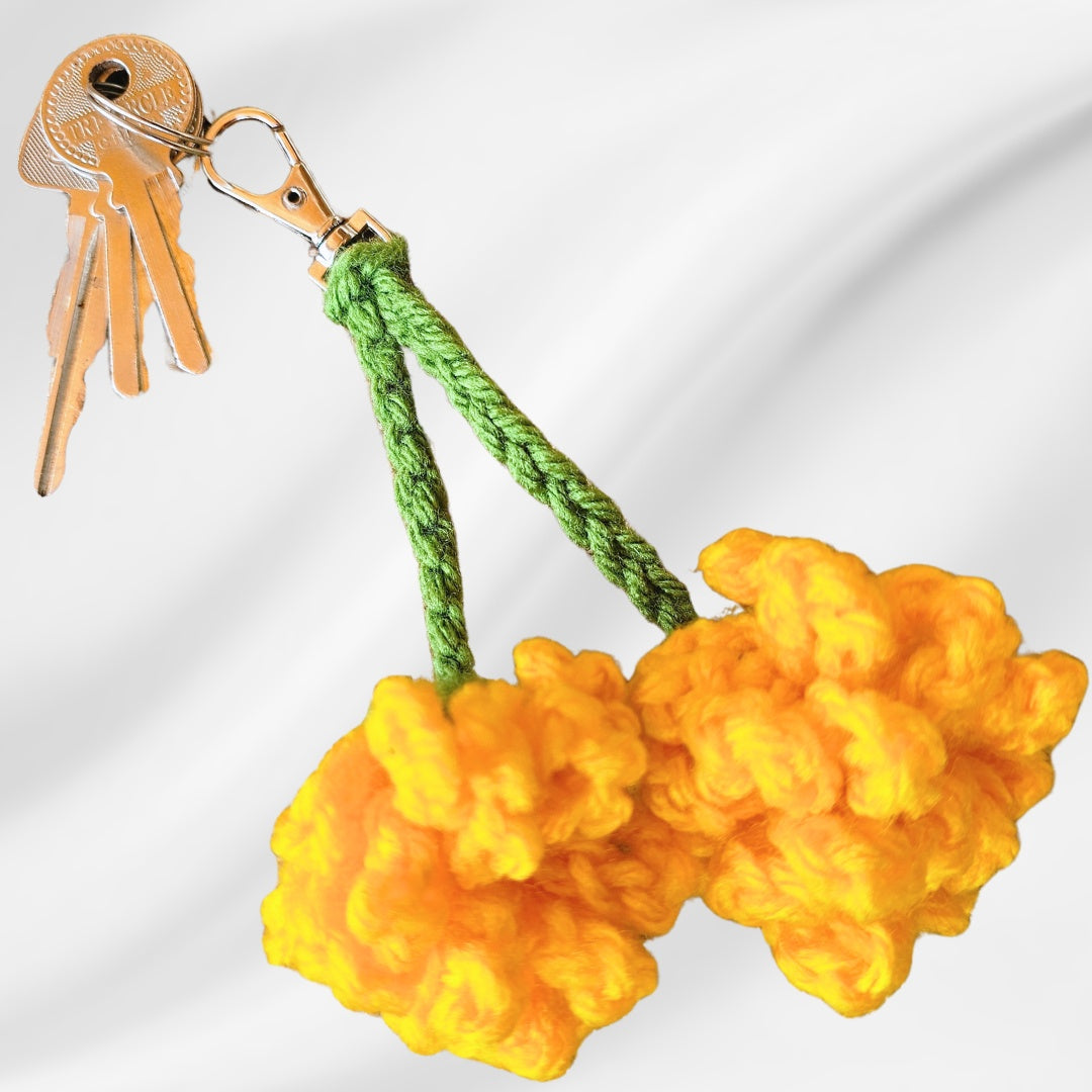 Marigold Key Chain Secret Yarnery