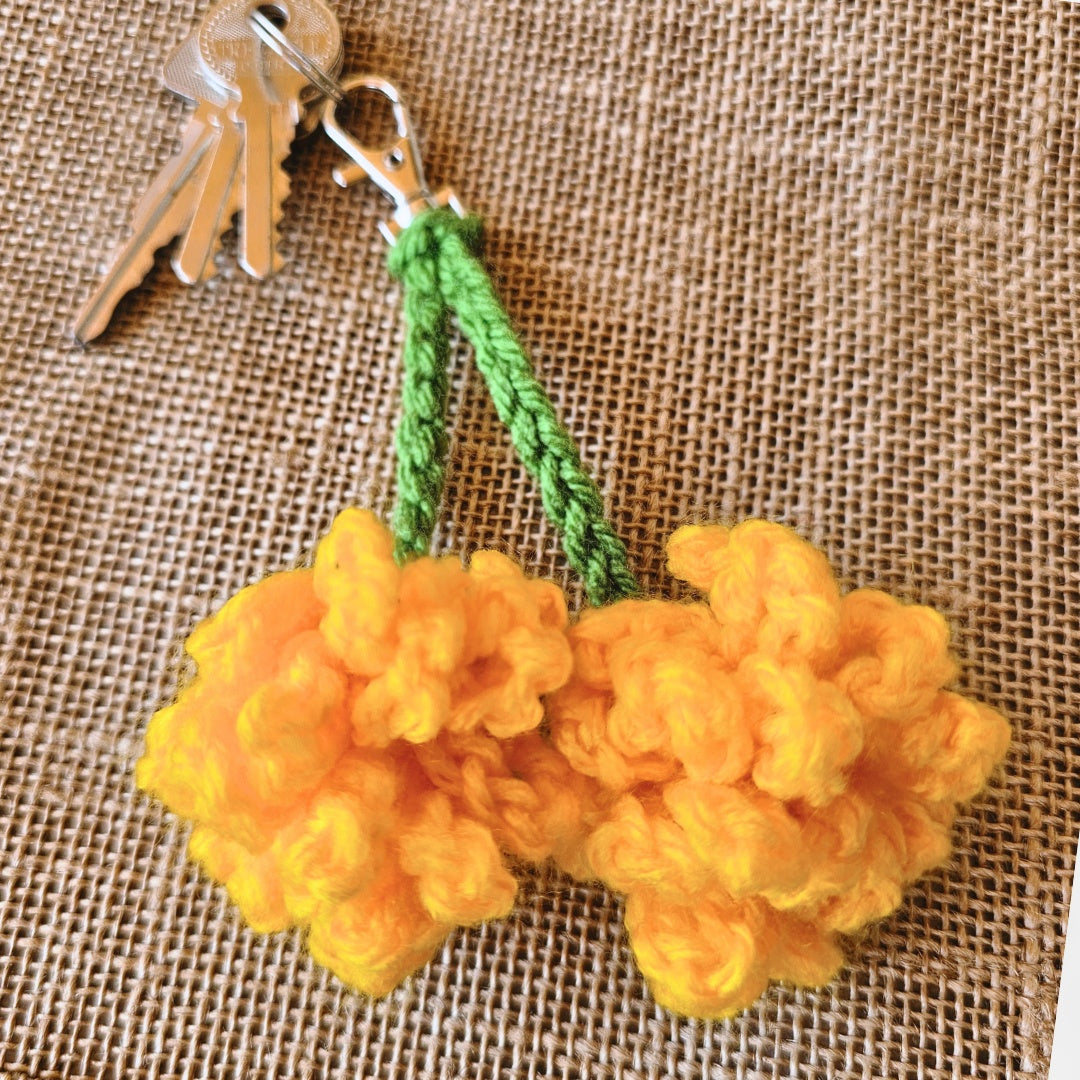 Marigold Key Chain Secret Yarnery