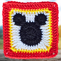Easy Mickey Mouse Granny Square - Easy and Fun! Secret Yarnery