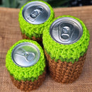 Easy Minecraft Grass Block Can Cozy - Fun Summer Crochet Secret Yarnery