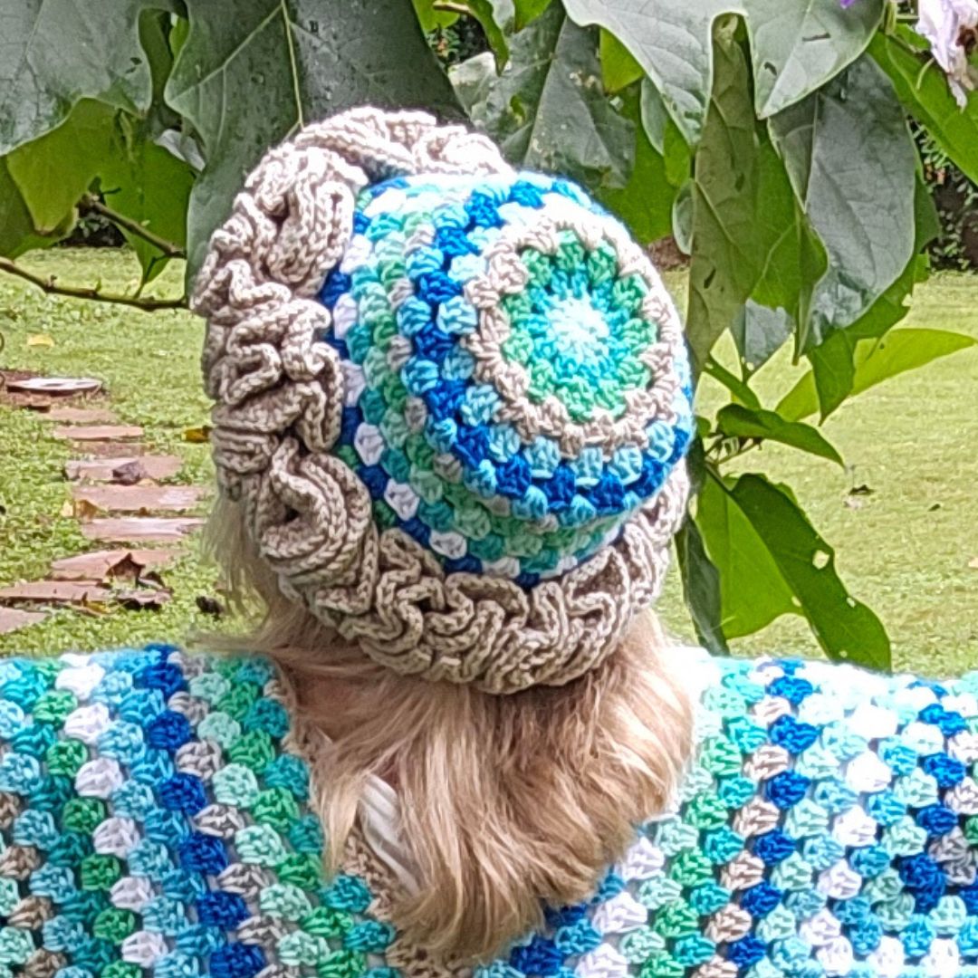 No Stretch No Elastic Easy Crochet Ruffle Hat Pattern!