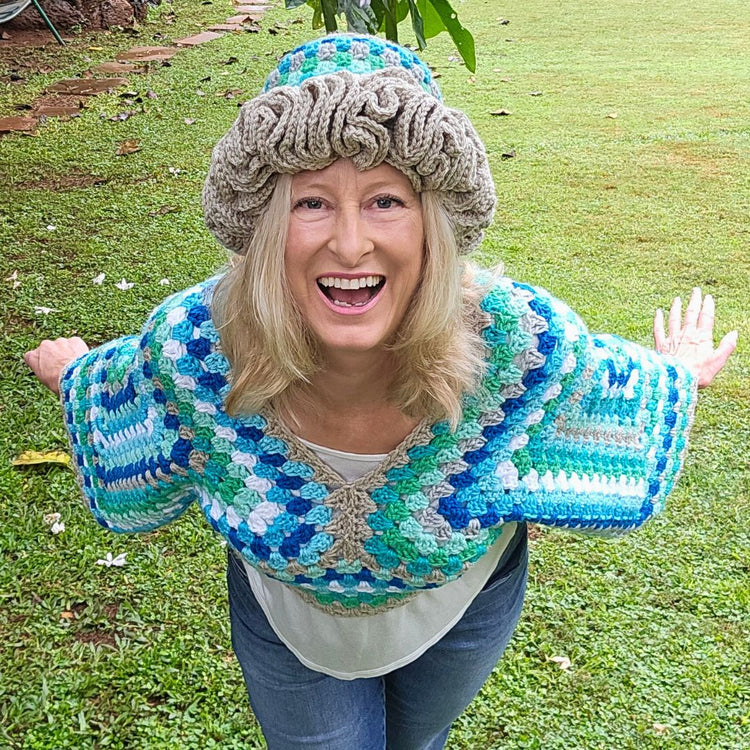 EASY Crochet Ruffle Hat Secret Yarnery