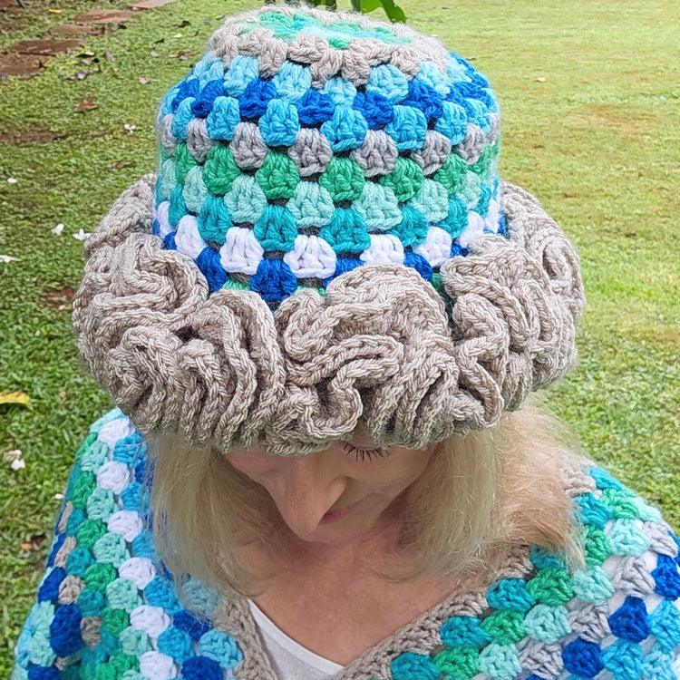 EASY Crochet Ruffle Hat Secret Yarnery