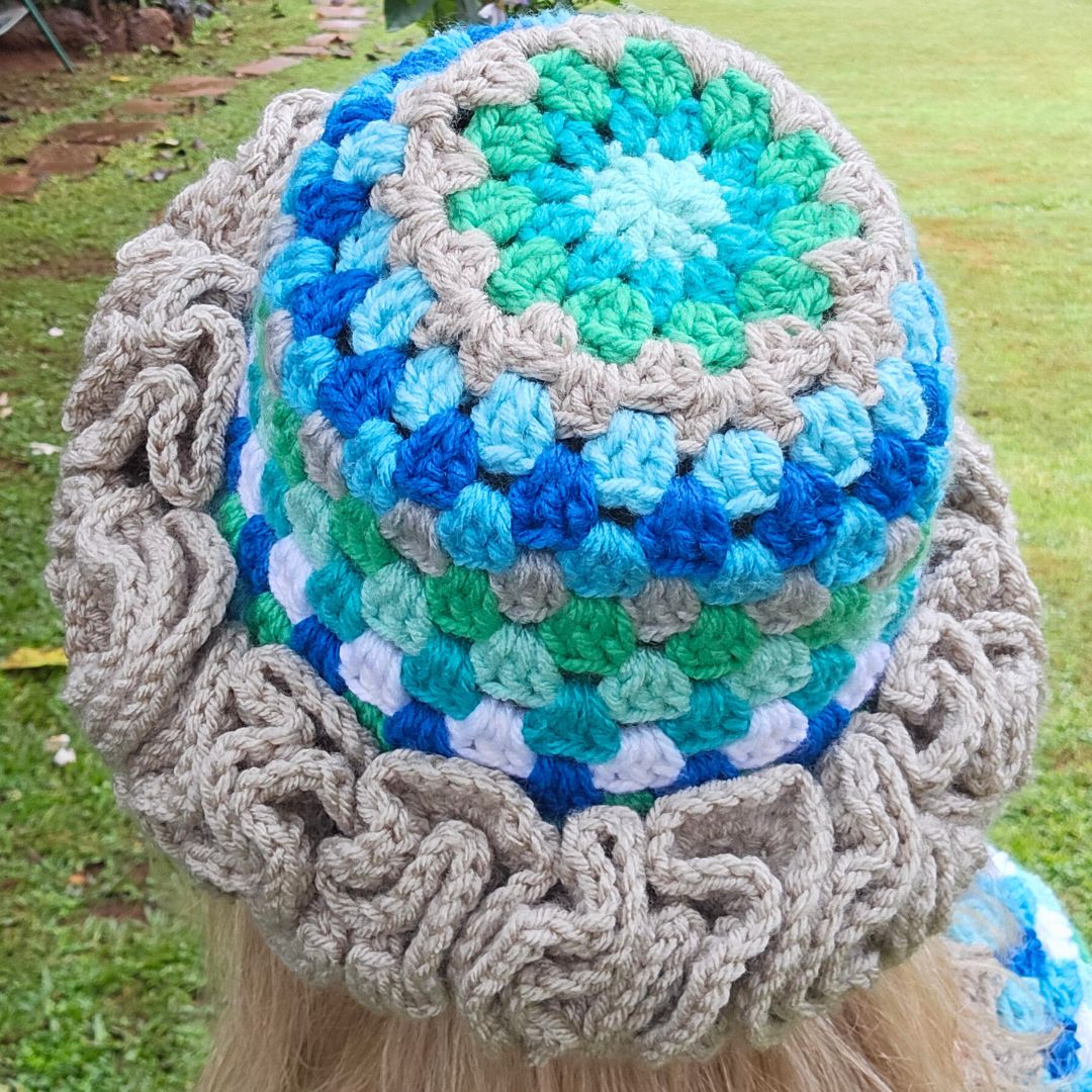 EASY Crochet Ruffle Hat Secret Yarnery