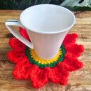 Easy Crochet Poinsettia Coasters Secret Yarnery