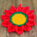 Easy Crochet Poinsettia Coasters Secret Yarnery