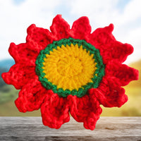Easy Crochet Poinsettia Coasters Secret Yarnery