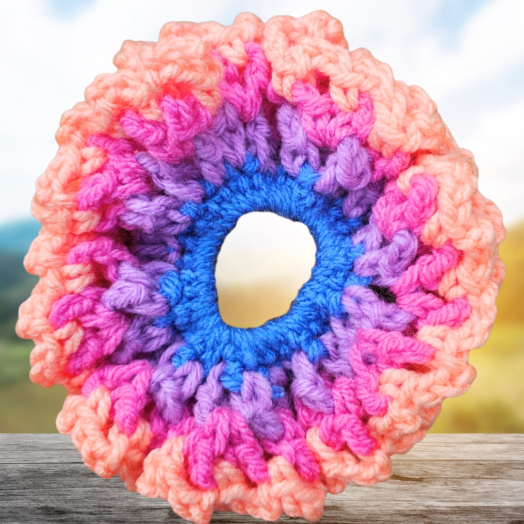Easiest Ruffle Crochet Hair Scrunchie Secret Yarnery