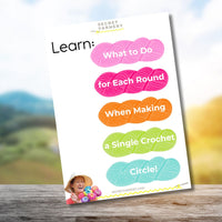 Single Crochet Circle Round Track - Free Cheat Sheet Secret Yarnery