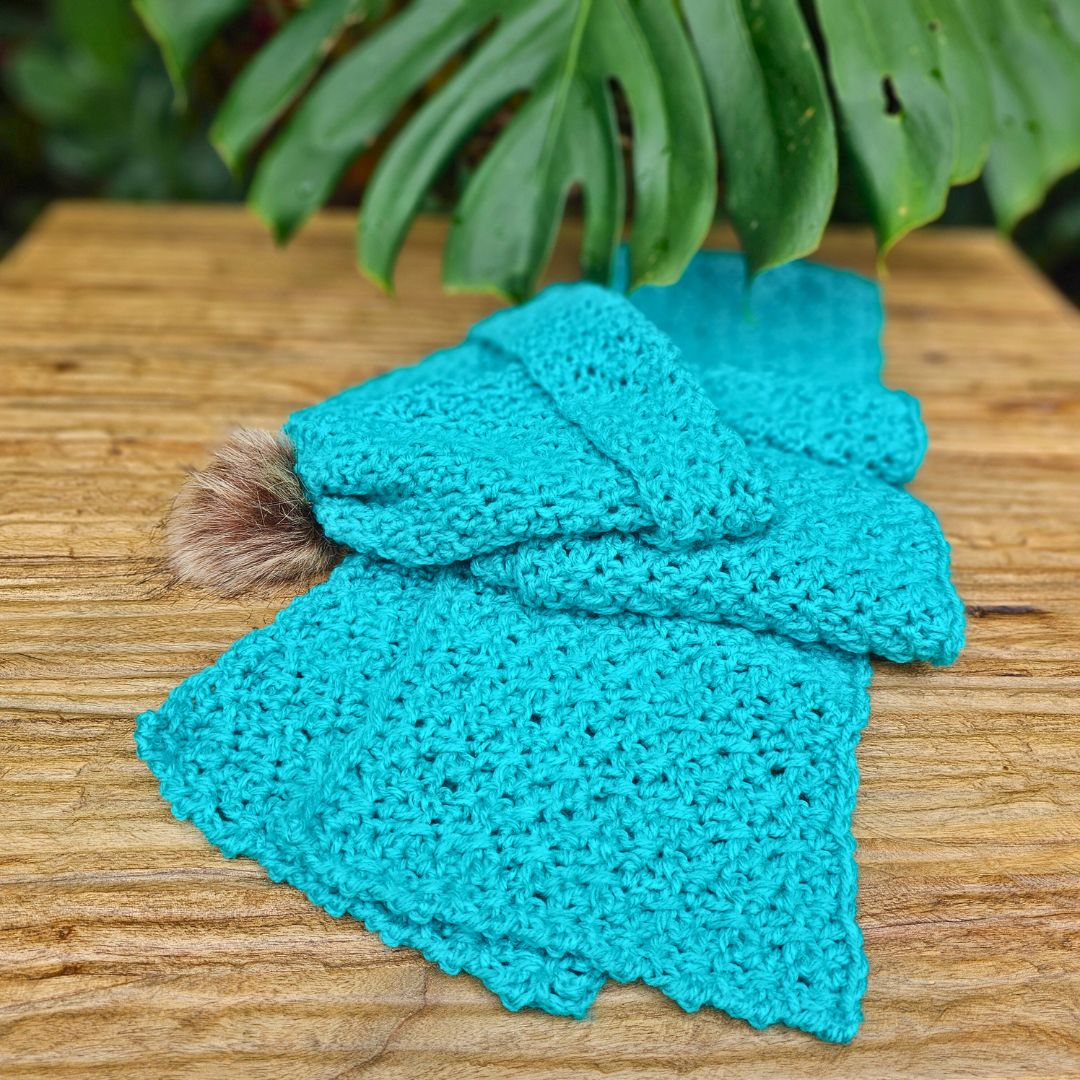 Speedy Granny Ruth Hat & Scarf Pattern | Fast Textured Crochet Set Secret Yarnery