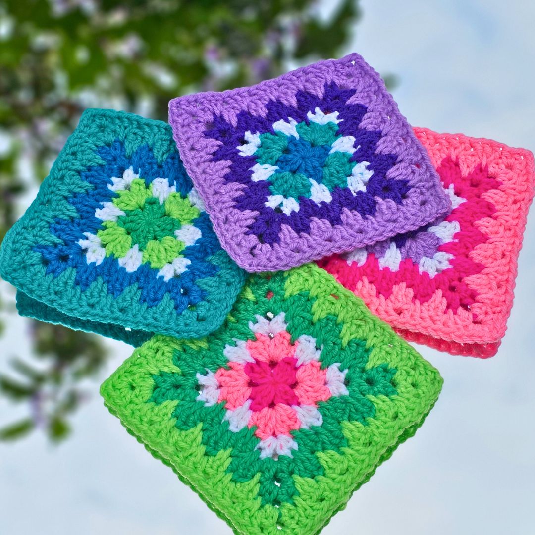 Perfect Spiked Granny Square Secret Yarnery