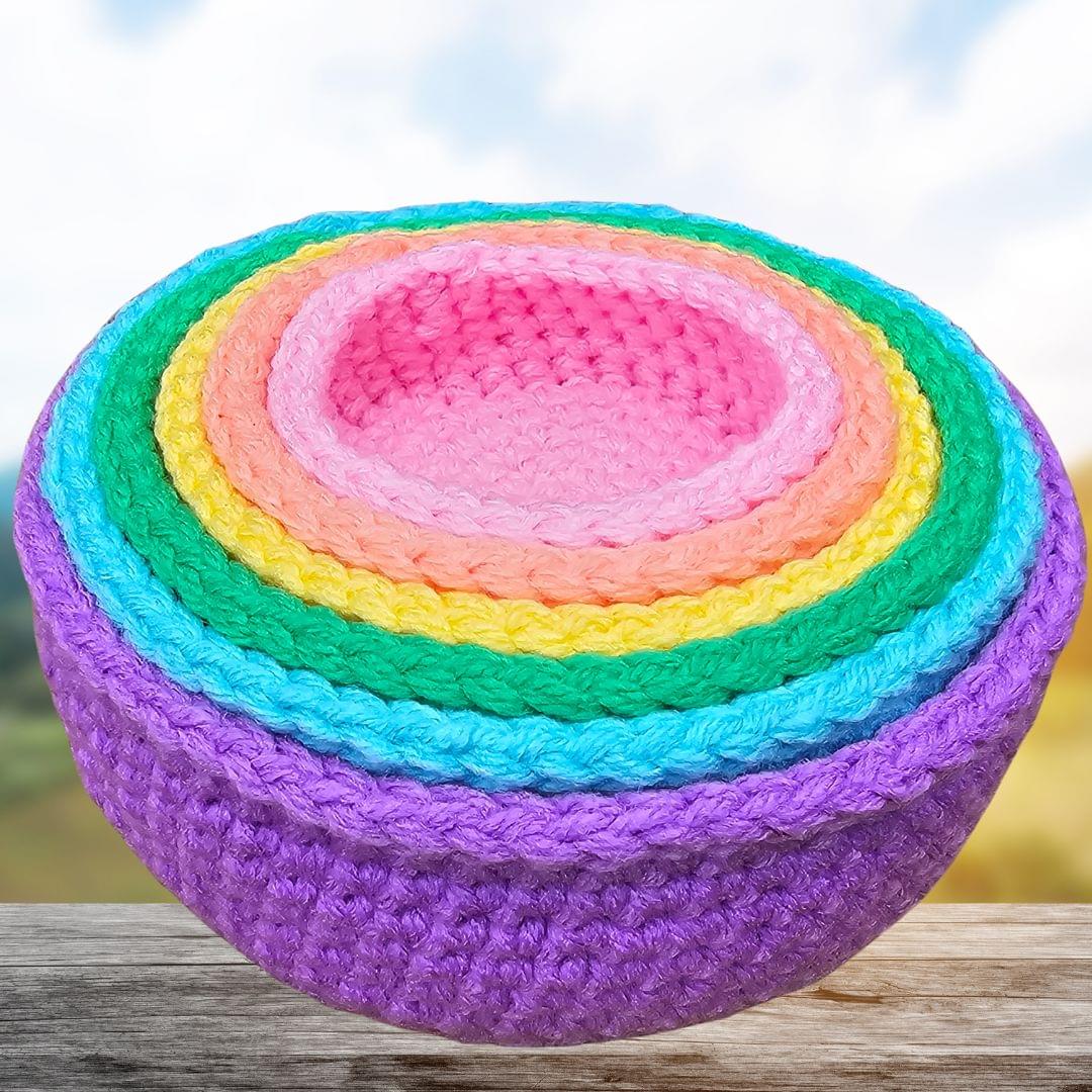 Stacking Storage Basket Pattern - Any Size | Easy Organizer Secret Yarnery