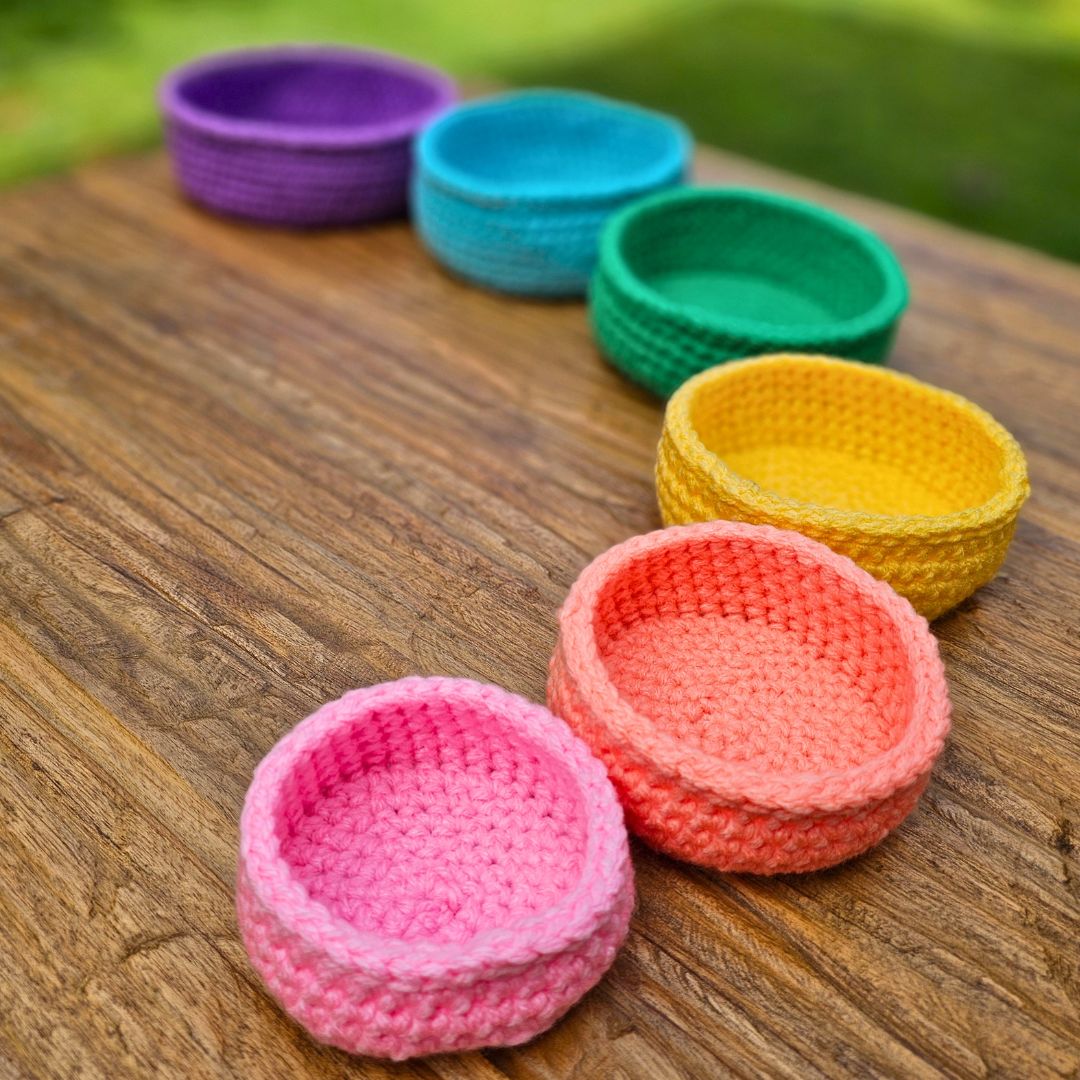 Stacking Storage Basket Pattern - Any Size | Easy Organizer Secret Yarnery