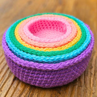 Stacking Storage Basket Pattern - Any Size | Easy Organizer Secret Yarnery