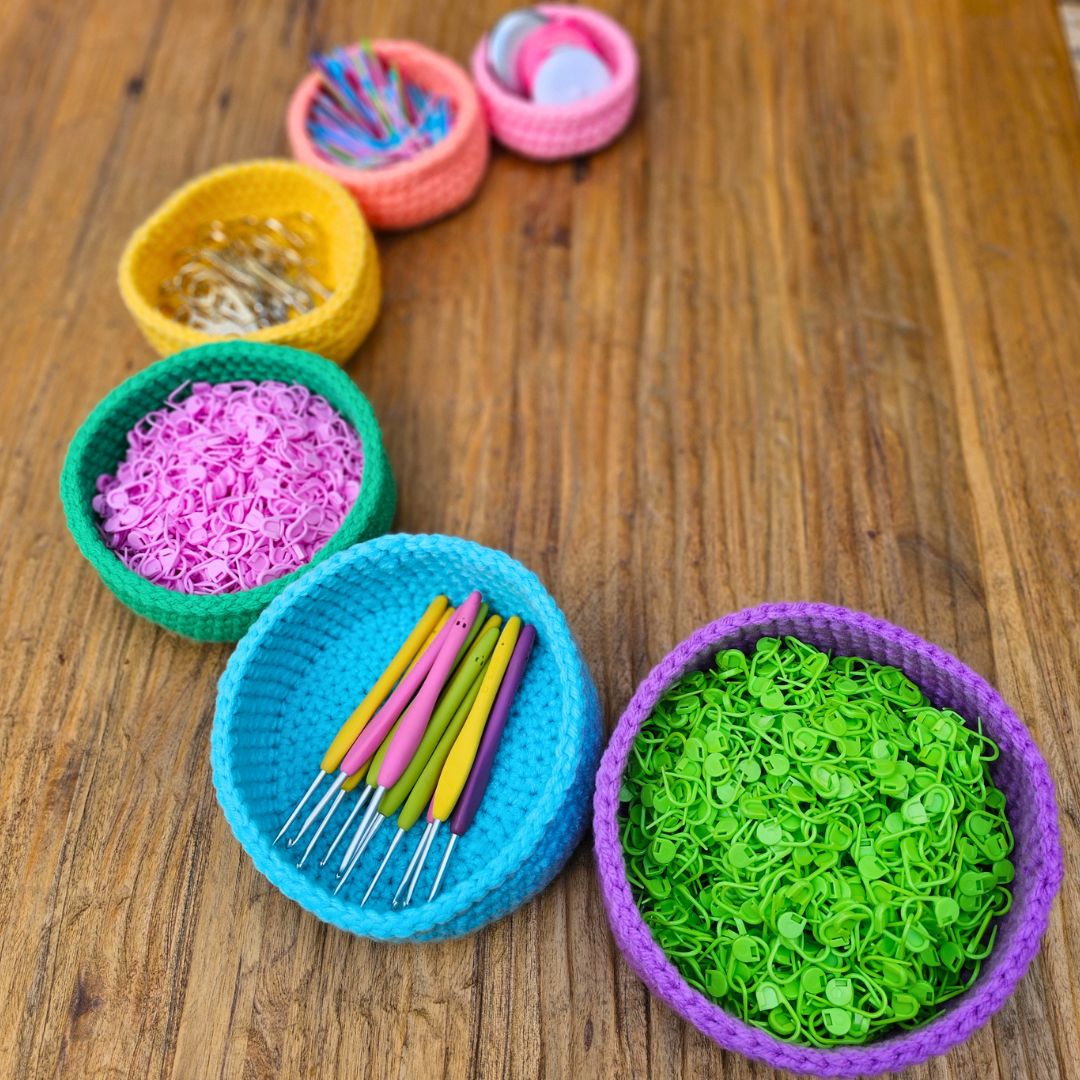 Stacking Storage Basket Pattern - Any Size | Easy Organizer Secret Yarnery