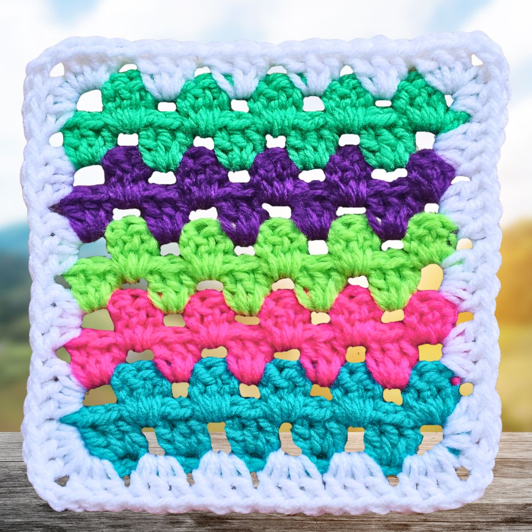 The BEST Crochet Pattern for PERFECT Striped Granny Squares
