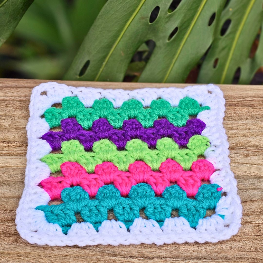 The BEST Crochet Pattern for PERFECT Striped Granny Squares Secret Yarnery