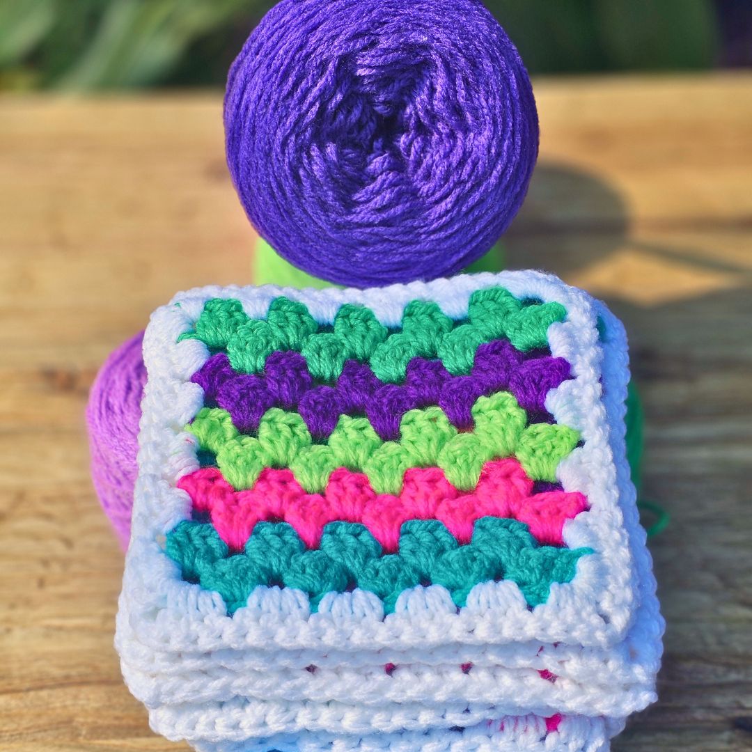 The BEST Crochet Pattern for PERFECT Striped Granny Squares Secret Yarnery