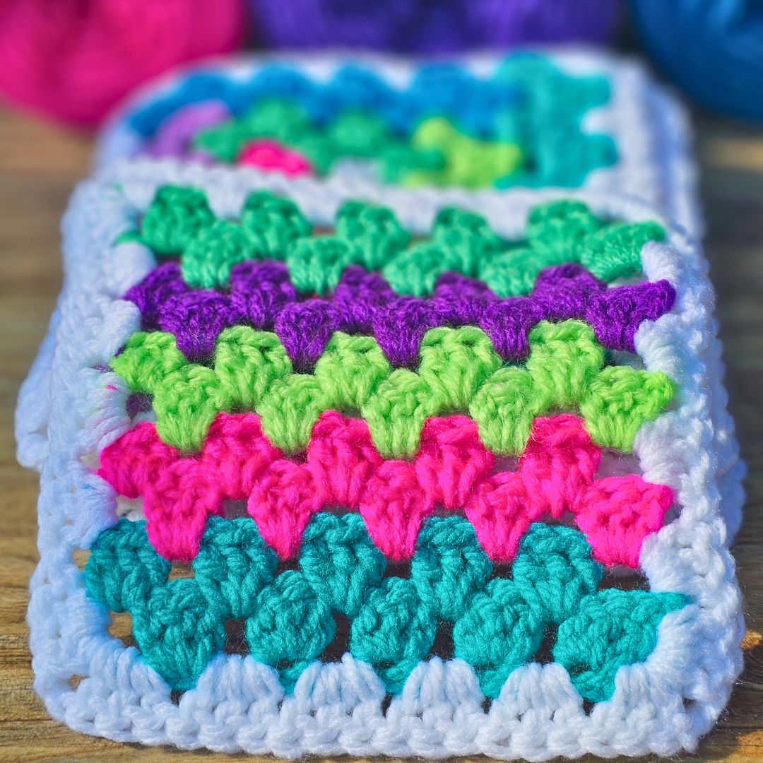The BEST Crochet Pattern for PERFECT Striped Granny Squares Secret Yarnery